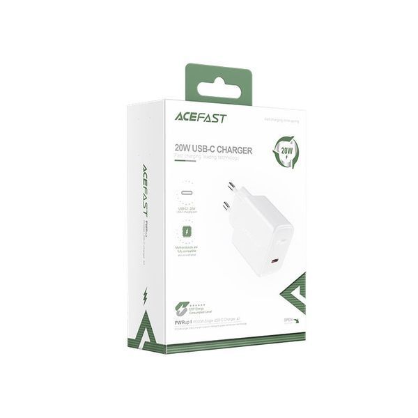 Мережевий зарядний пристрій ACEFAST single USB-C charger White ( ) KOS-9292 фото