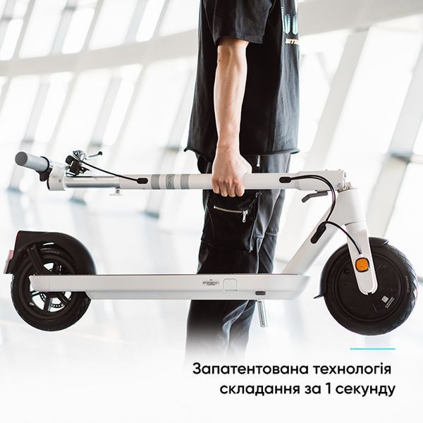 Електросамокат OKAI ES10-NEON Lite White 9", 300(600)W, 7.8Ah, 30km, 25km\h, 20%, NFC, App, 15kg (ES10-W) KOS-23364 фото