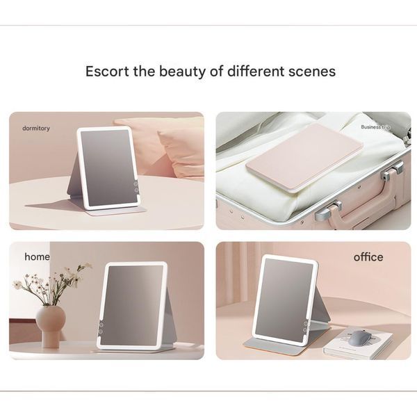 Дзеркало для макіяжу Xiaomi DOCO 11 " Daylight Portable Flat Mirror Pro White (FM008W) KOS-36531 фото