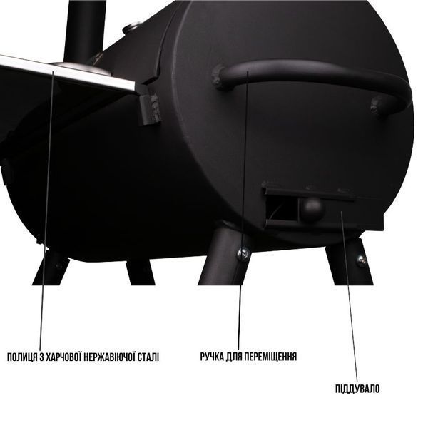Гриль-барбекю Daddy Smoke Texas Small вугільний DS-89 фото