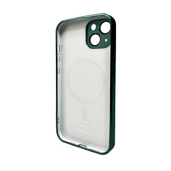 Чохол для смартфона AG Glass Sapphire Frame MagSafe Logo for Apple iPhone 15 Cangling Green (AGSappiFRP15Green) KOS-4648 фото