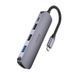 USB-хаб HOCO Type-C multi-function.. ) Metal Gray ( ) KOS-2714 фото 3