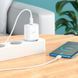 Мережевий зарядний пристрій з кабелем HOCO Stage single port charger set (Type-C to Type-C) (EU) White ( ) KOS-7452 фото 9