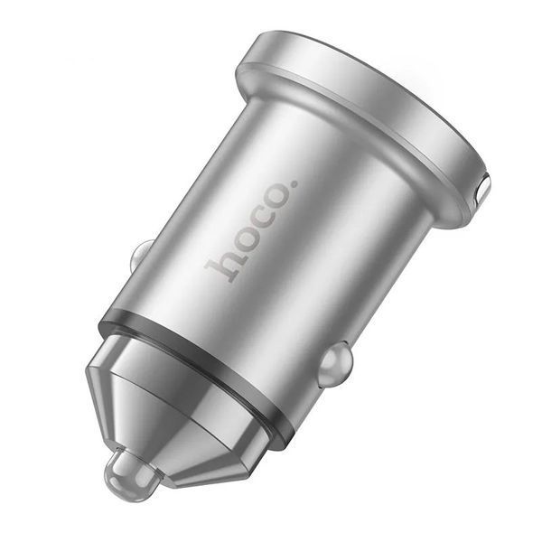 Автомобільний зарядний пристрій HOCO Handy. car charger Silver ( ) KOS-7829 фото