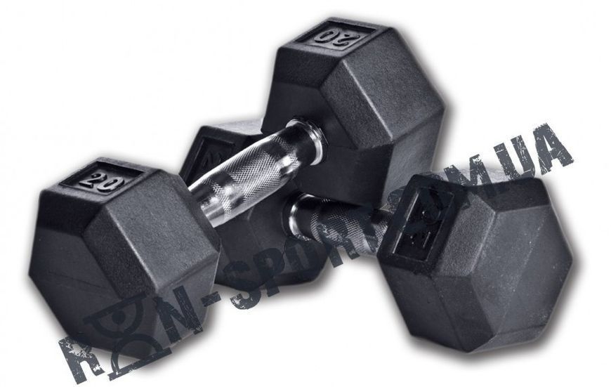 Гантелі шестигранні Rubber Hexagon Dumbbell. Ціна за 1 кг RNS-5441 фото