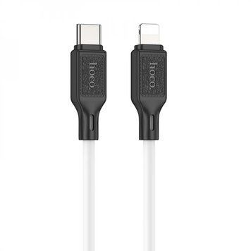 Кабель HOCO Cool silicone PD charging data cable for iP White ( ) KOS-2722 фото