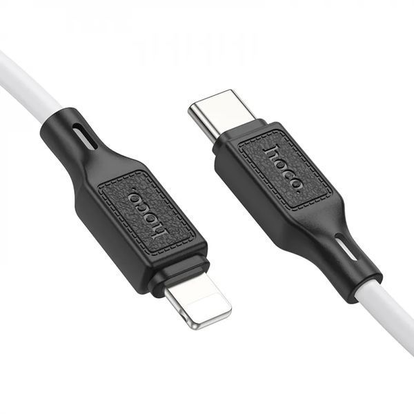 Кабель HOCO Cool silicone PD charging data cable for iP White ( ) KOS-2722 фото