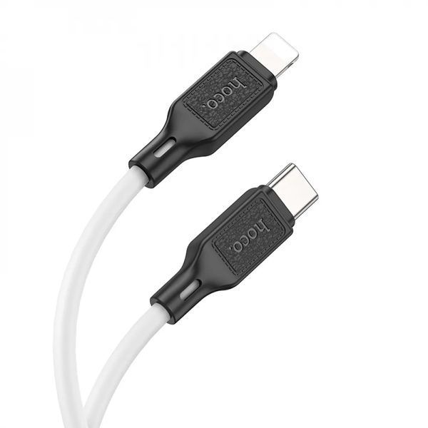 Кабель HOCO Cool silicone PD charging data cable for iP White ( ) KOS-2722 фото