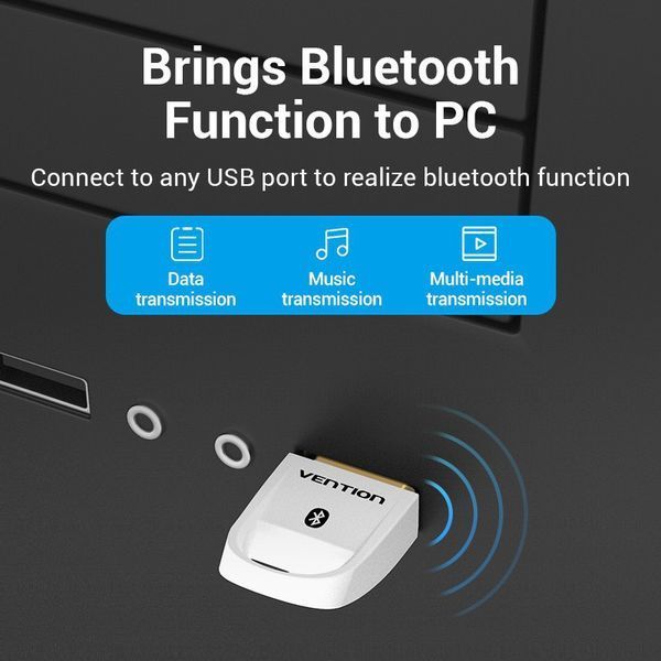 Адаптер Vention USB Bluetooth5.0 Adapter White (CDSW0) (CDSW0) KOS-6355 фото