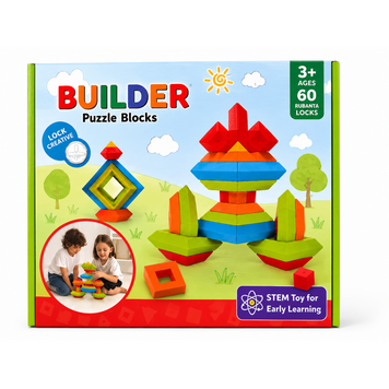 Конструктор дитячий Builder Puzzle Blocks, деталей (36 шт) AXM-291177716573 фото