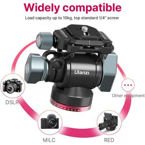 Штативна голова Ulanzi U-190 Hydraulic Head Mini (2895) KOS-37384 фото