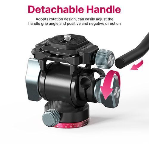 Штативна голова Ulanzi U-190 Hydraulic Head Mini (2895) KOS-37384 фото