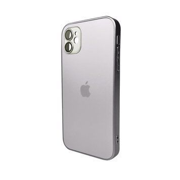 Чохол для смартфона AG Glass Matt Frame Color Logo for Apple iPhone 12 Titanium Grey (AGMattFrameiP12Grey) KOS-2066 фото
