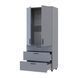 Шафа для одягу Doros Торн Сірий 2 ДСП/3Ш (штанга) 90х51.6х200 (DRS-012025) MEB-50431 фото 4