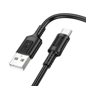 Кабель BOROFONE BX111 Feliz charging data cable Type-C 1m Black (6941991115080) KOS-7463 фото