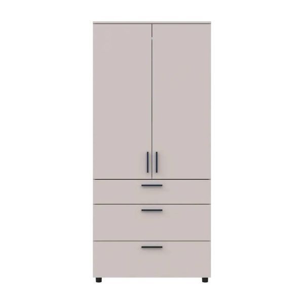 Шафа для одягу Doros Торн Кашемір 2 ДСП/3Ш (штанга) 90х51.6х200 (DRS-012029) MEB-50435 фото