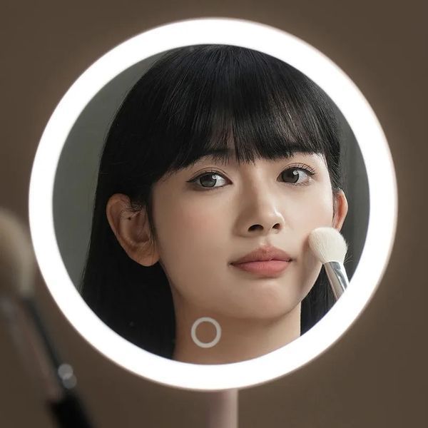 Дзеркало для макіяжу Xiaomi DOCO LED Beauty Sunlight Small Mirror Standard Edition Simple White (XM001) KOS-35237 фото