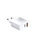 Мережевий зарядний пристрій WUW-C172 20W PD USB-C + USB QC3.0 18W white (6972573335381) KOS-9011 фото 1