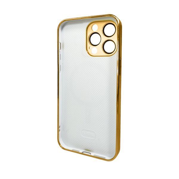Чохол для смартфона AG Glass Sapphire Frame MagSafe Logo for Apple iPhone 15 Pro Gold (AGSappiFRP15PGold) KOS-9024 фото