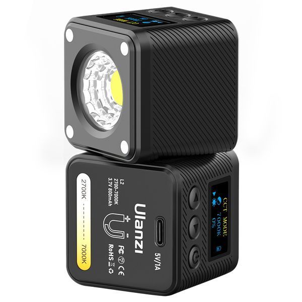 Відеосвітло Ulanzi L2 Bi-color COB Vedio Light, IP6, 5W, Black (3051) (3051) KOS-4279 фото