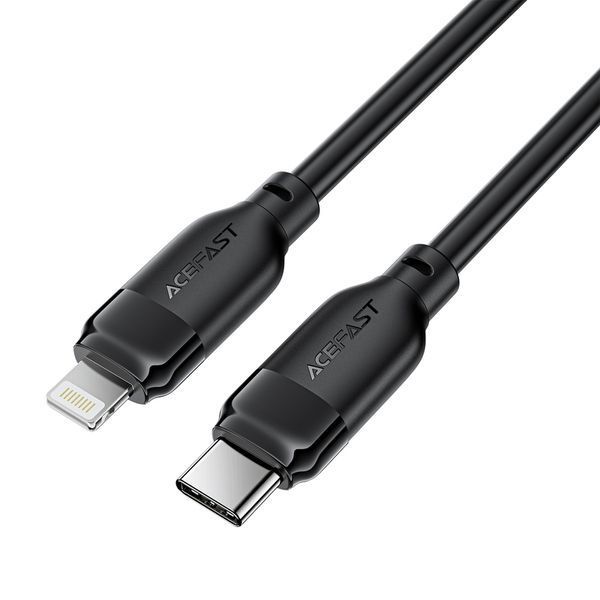 Кабель ACEFAST C16-05, USB to iP, 30W, 2m,TPU, TPU connectors, Black (6974316286288) KOS-37164 фото