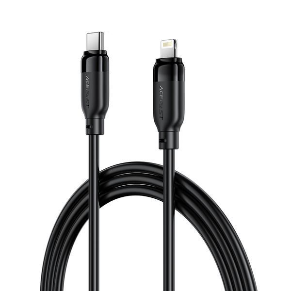Кабель ACEFAST C16-05, USB to iP, 30W, 2m,TPU, TPU connectors, Black (6974316286288) KOS-37164 фото