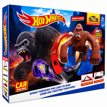 Траса Hot Wheels &ndash; Looping Track із трьома кільцями та стартом (36 шт) AXM-291177715925 фото