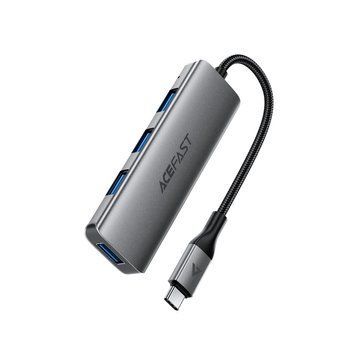 USB-хаб ACEFAST USB-C HUB Metal Gray ( ) KOS-37412 фото