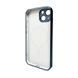 Чохол для смартфона AG Glass Sapphire Frame MagSafe Logo for Apple iPhone Sea Blue ( ) KOS-4309 фото 2