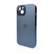 Чохол для смартфона AG Glass Sapphire Frame MagSafe Logo for Apple iPhone Sea Blue ( ) KOS-4309 фото 1