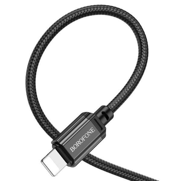 Кабель BOROFONE BX87 Sharp PD charging data cable for iP Black (6974443388985) KOS-2220 фото