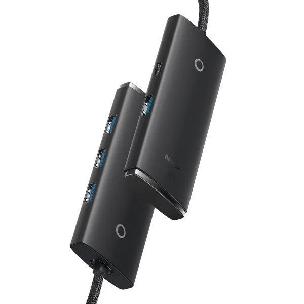 USB-хаб Baseus Lite Series Type-C HUB Adapter (Type-C to USB. ) Black ( ) KOS-3254 фото