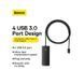 USB-хаб Baseus Lite Series Type-C HUB Adapter (Type-C to USB. ) Black ( ) KOS-3254 фото 12