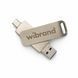 Портативний SSD Wibrand Wolf 1TB USB 3.2 Gen.2 Type-C/Type-A Read/Write 1000MB/s Silver (WIEXSSD/WO1TB) KOS-38031 фото 1