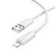 Кабель BOROFONE BX123 Leya silicone charging data cable iP White (6941991124204) KOS-37201 фото 1
