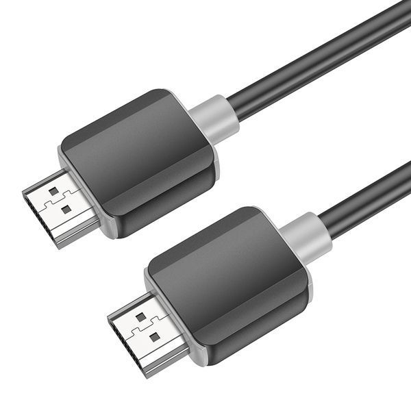Кабель HOCO US08 HDTV 2.0 male-to-male 4K HD data cable(L=2M) Black (6931474799395) KOS-4830 фото
