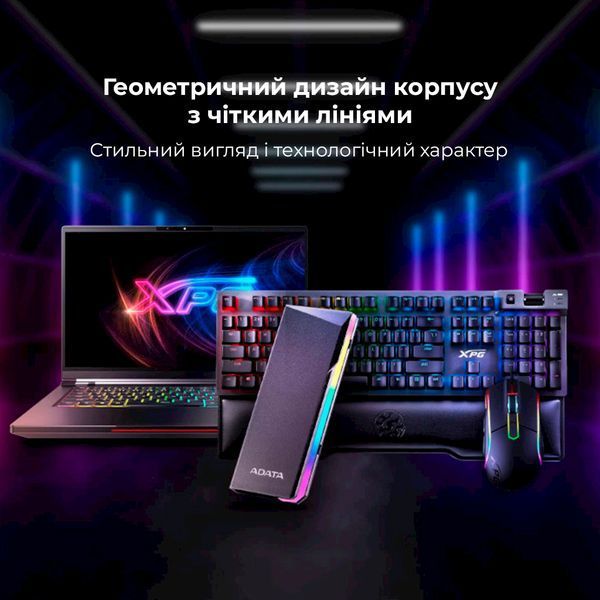 Зовнішня кишеня для накопичувача A-DATA для SSD M. PCIe/SATA. Type-C Black ( ) KOS-35907 фото