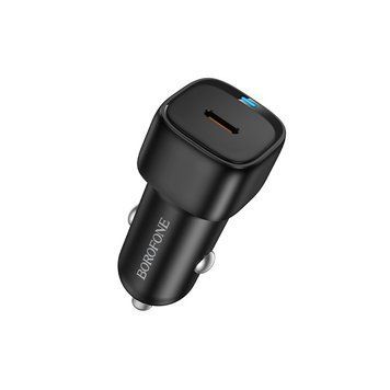 Автомобільний зарядний пристрій BOROFONE BZ34A Cloud single port PD20W car charger Black (6941991122316) KOS-34708 фото