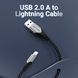 Кабель Vention USB 2.0 A to Lightning Cable 1M Gray Aluminum Alloy Type (LABHF) (LABHF) KOS-850 фото 2