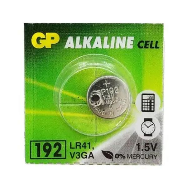 Батарейка GP 192/LR41/AG3 Alkaline (10шт) (4891199015533) KOS-36476 фото