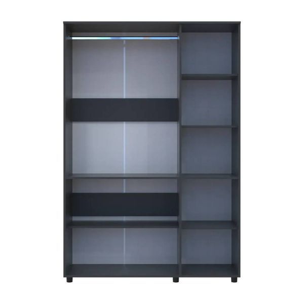 Шкаф для одежды Doros Торн Антрацит 3 ДСП (штанга) 135х51.6х200 (DRS-012083) MEB-50489 фото