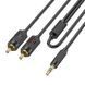 Аудiокабель HOCO UPA28 3.5mm male to double lotus RCA, 1,5m, Black (6942007607759) KOS-25971 фото 3