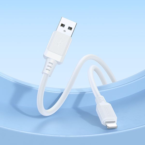 Кабель BOROFONE BX115 Lotto silicone charging data cable iP White (6941991119637) KOS-34711 фото