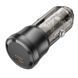Автомобільний зарядний пристрій BOROFONE Clever single port car charger Transparent Black ( ) KOS-3825 фото 5