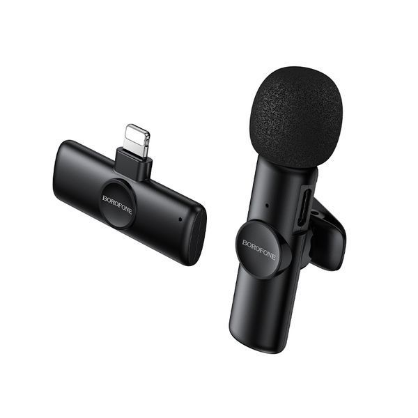 Бездротова мікрофонна система BOROFONE BFK16 Winner (Lightning) Black (6941991126482) KOS-37224 фото