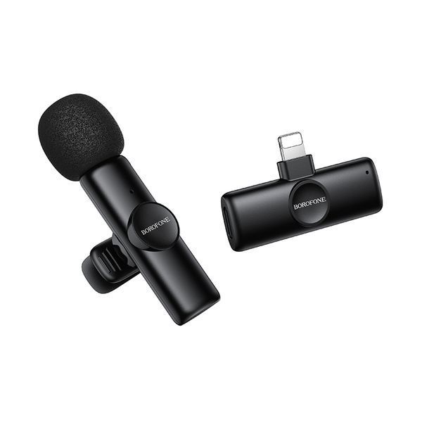 Бездротова мікрофонна система BOROFONE BFK16 Winner (Lightning) Black (6941991126482) KOS-37224 фото