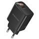 Мережевий зарядний пристрій BOROFONE Ilustre single-port charger with digital display (EU) Black ( ) KOS-8657 фото 1