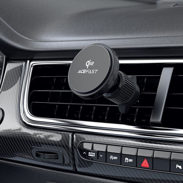 Автотримач для телефона з БЗП ACEFAST D33 Qi2 magnetic wireless charging car holder for air vent Black (6974316280293) KOS-21520 фото