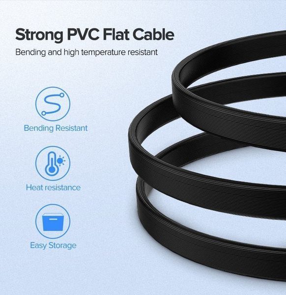 Кабель UGREEN US217 Angled SATA 3 Data Cable 0.5m (Black)(UGR-30797) (UGR-30797) KOS-10596 фото