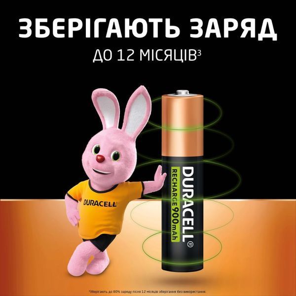 Акумулятор Duracell HR3 900mAh (4шт) (5000394203822) KOS-36673 фото